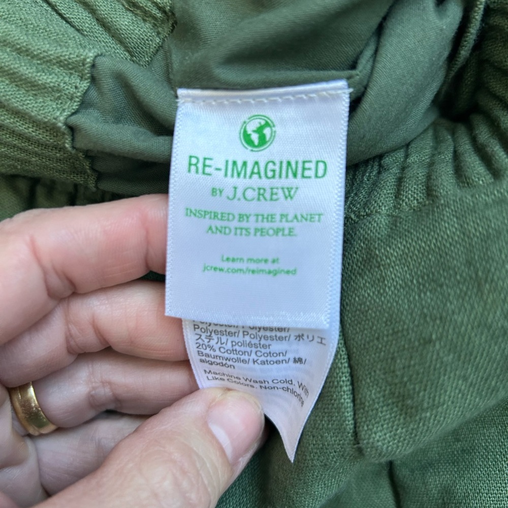 Re-Imagined by J. Crew Linen/Cotton Blend Skirt Like New Size 10 - Picture 3 of 8